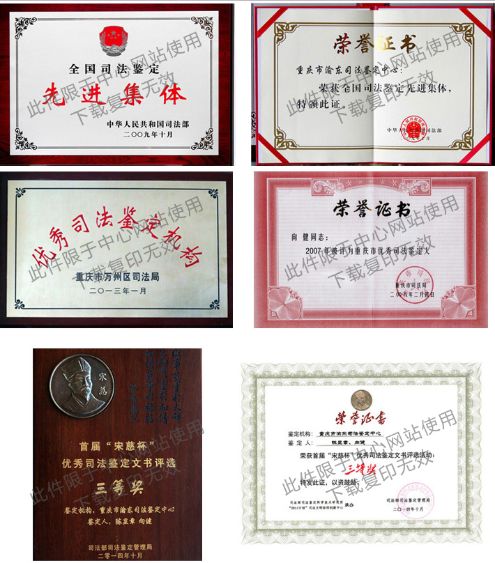 资质荣誉证书